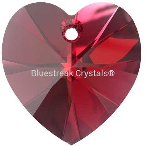 Swarovski Pendants Xilion Heart (6228) Scarlet-Swarovski Pendants-10.3x10mm - Pack of 4-Bluestreak Crystals