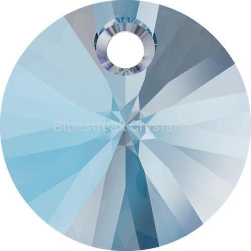 Swarovski Pendants Xilion Round (6428) Aquamarine Shimmer-Swarovski Pendants-6mm - Pack of 20-Bluestreak Crystals