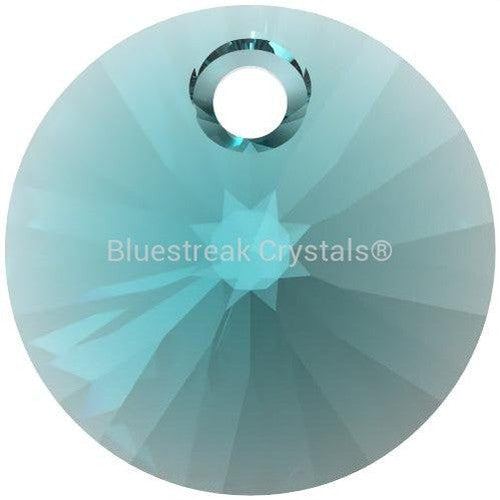 Swarovski Pendants Xilion Round (6428) Blue Zircon-Swarovski Pendants-6mm - Pack of 20-Bluestreak Crystals