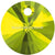 Swarovski Pendants Xilion Round (6428) Citrus Green-Swarovski Pendants-8mm - Pack of 10-Bluestreak Crystals
