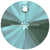 Swarovski Pendants Xilion Round (6428) Light Turquoise-Swarovski Pendants-6mm - Pack of 20-Bluestreak Crystals