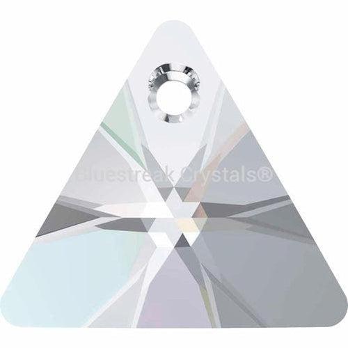 Swarovski Pendants Xilion Triangle (6628) Crystal AB-Swarovski Pendants-8mm - Pack of 6-Bluestreak Crystals