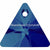 Swarovski Pendants Xilion Triangle (6628) Crystal Bermuda Blue P-Swarovski Pendants-8mm - Pack of 6-Bluestreak Crystals