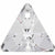 Swarovski Pendants Xilion Triangle (6628) Crystal-Swarovski Pendants-8mm - Pack of 6-Bluestreak Crystals