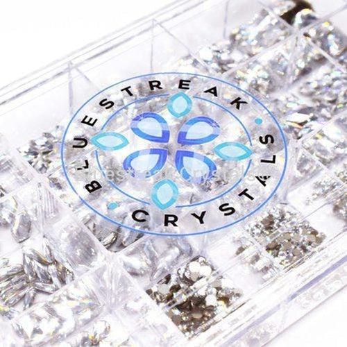 Swarovski Rhinestones Non Hotfix Mega Mix Crystal-Swarovski Flatback Rhinestones Crystals (Non Hotfix)-Bluestreak Crystals