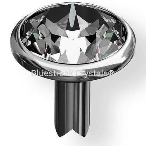Swarovski Rivets (53001) SS29 Gunmetal Brushed (086)-Swarovski Metal Trimmings-Bluestreak Crystals
