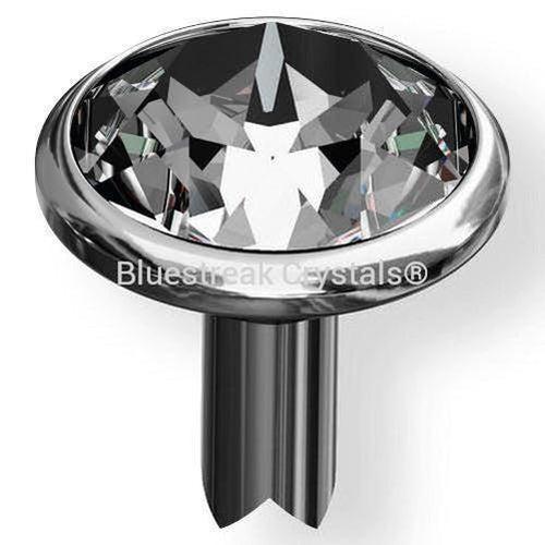 Swarovski Rivets (53005) SS34 Gunmetal Brushed (086)-Swarovski Metal Trimmings-Bluestreak Crystals