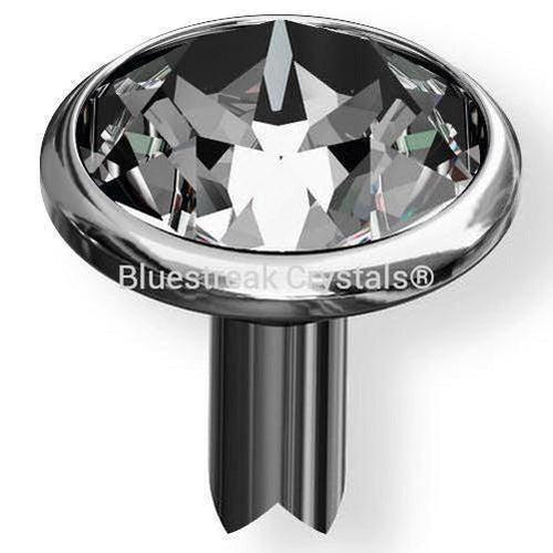 Swarovski Rivets (53006) SS39 Silver Brushed (082)-Swarovski Metal Trimmings-Bluestreak Crystals