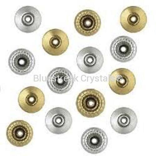 Swarovski Rivets (53009) Back Parts-Swarovski Metal Trimmings-6mm - Brass-Pack of 1000 (Wholesale)-Bluestreak Crystals