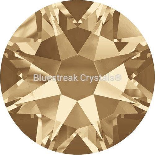 Swarovski Rivets (56103) Xirius Flatback SS34 Gold Brushed (081)-Swarovski Metal Trimmings-Crystal Golden Shadow-Pack of 144 (Wholesale)-Bluestreak Crystals