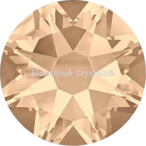 Swarovski Rivets (56103) Xirius Flatback SS34 Gold Brushed (081)-Swarovski Metal Trimmings-Silk-Pack of 144 (Wholesale)-Bluestreak Crystals