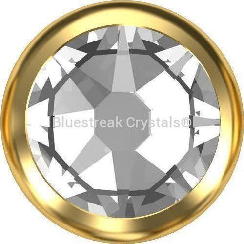 Swarovski Rivets (56104) Xirius Flatback SS40-Swarovski Metal Trimmings-Crystal-Gold-Pack of 2 (End of Line)-Bluestreak Crystals