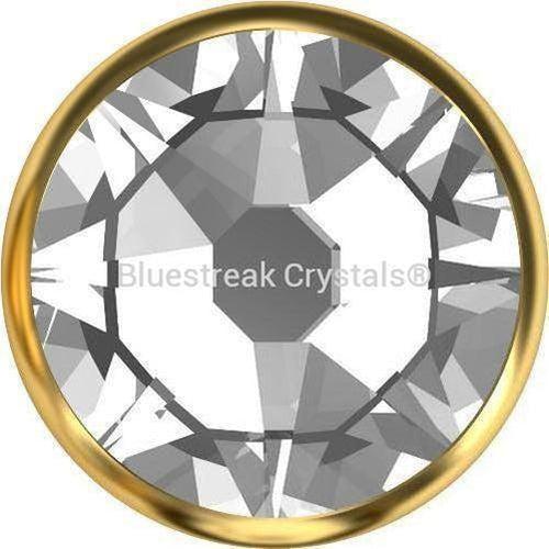 Swarovski Rivets (56105) Xirius Flatback SS48-Swarovski Metal Trimmings-Crystal-Gold-Pack of 96 (Wholesale)-Bluestreak Crystals