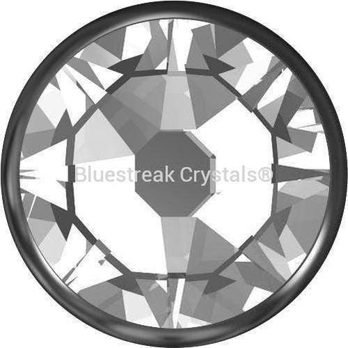Swarovski Rivets (56105) Xirius Flatback SS48-Swarovski Metal Trimmings-Crystal-Gunmetal-Pack of 96 (Wholesale)-Bluestreak Crystals