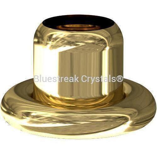 Swarovski Rivets (56199) Flatback Back Parts-Swarovski Metal Trimmings-Gold SS34-Pack of 144 (Wholesale)-Bluestreak Crystals