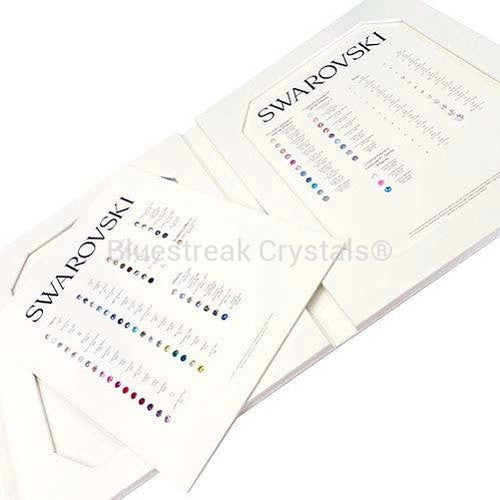 Swarovski Round Stones Luxury Colour Chart Folder-Swarovski Chart-Bluestreak Crystals