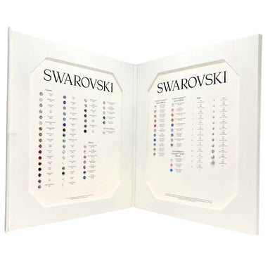 Swarovski Round Stones Luxury Colour Chart Folder - Bluestreak Crystals