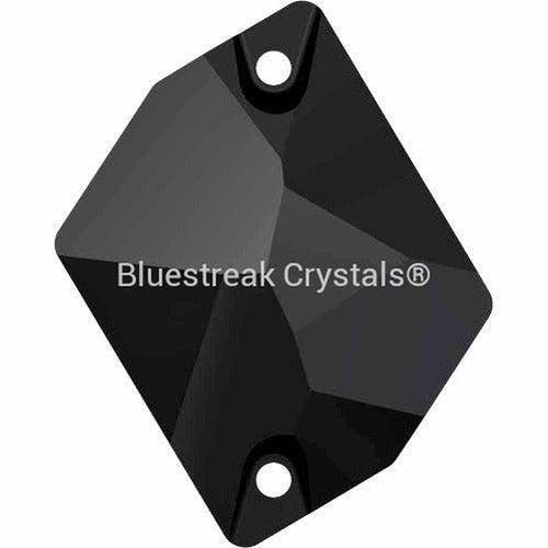 Swarovski Sew On Crystals Cosmic (3265) Jet UNFOILED-Swarovski Sew On Crystals-20x16mm - Pack of 1-Bluestreak Crystals