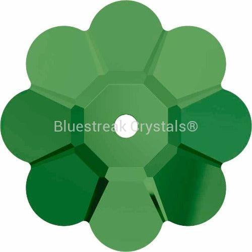 Swarovski Sew On Crystals Daisy Spacer (3700) Fern Green UNFOILED-Swarovski Sew On Crystals-6mm - Pack of 10-Bluestreak Crystals
