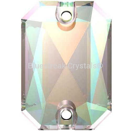 Swarovski Sew On Crystals Emerald Cut (3252) Crystal AB-Swarovski Sew On Crystals-14x10mm - Pack of 2-Bluestreak Crystals
