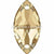 Swarovski Sew On Crystals Navette (3223) Crystal Golden Shadow-Swarovski Sew On Crystals-12mm - Pack of 4-Bluestreak Crystals