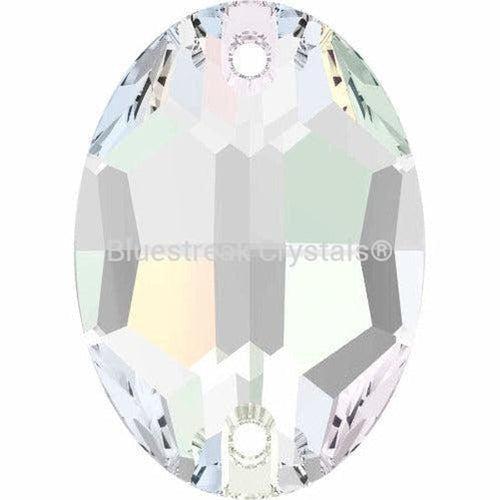 Swarovski Sew On Crystals Oval (3210) Crystal AB-Swarovski Sew On Crystals-10x7mm - Pack of 4-Bluestreak Crystals