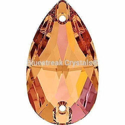 Swarovski Sew On Crystals Peardrop (3230) Crystal Astral Pink-Swarovski Sew On Crystals-18mm - Pack of 1-Bluestreak Crystals