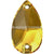 Swarovski Sew On Crystals Peardrop (3230) Golden Topaz-Swarovski Sew On Crystals-12x7mm - Pack of 2-Bluestreak Crystals