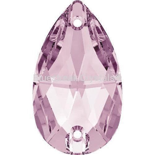 Swarovski Sew On Crystals Peardrop (3230) Light Amethyst-Swarovski Sew On Crystals-12x7mm - Pack of 2-Bluestreak Crystals