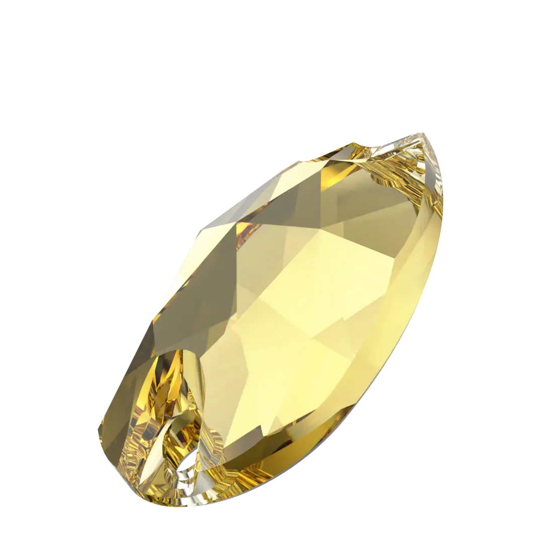 Swarovski Sew On Crystals Peardrop (3230) Recreated Dark Jonquil - Bluestreak Crystals