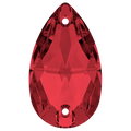 Swarovski Sew On Crystals Peardrop (3230) Scarlet - Bluestreak Crystals