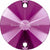 Swarovski Sew On Crystals Rivoli (3200) Fuchsia-Swarovski Sew On Crystals-10mm - Pack of 4-Bluestreak Crystals
