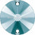 Swarovski Sew On Crystals Rivoli (3200) Light Turquoise-Swarovski Sew On Crystals-10mm - Pack of 4-Bluestreak Crystals