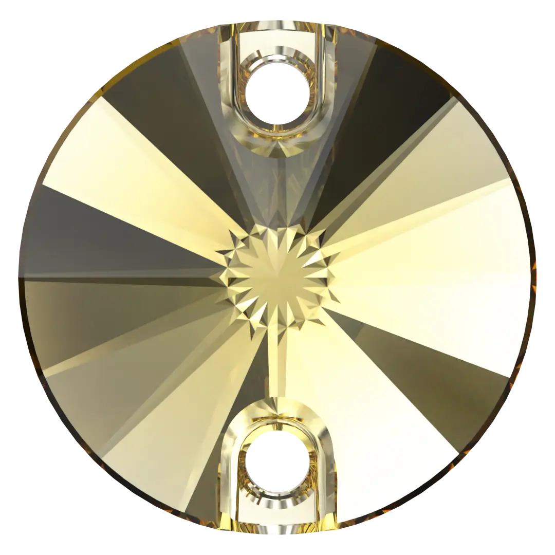 Swarovski Sew On Crystals Rivoli (3200) Recreated Dark Jonquil - Bluestreak Crystals