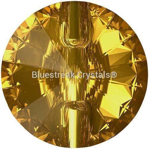 Swarovski Sew On Crystals Rivoli Button (3015) Golden Topaz-Swarovski Sew On Crystals-10mm - Pack of 4-Bluestreak Crystals