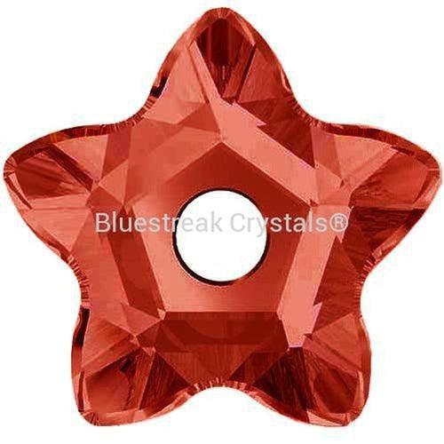 Swarovski Sew On Crystals Star Flower (3754) Scarlet-Swarovski Sew On Crystals-5mm - Pack of 10-Bluestreak Crystals