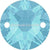 Swarovski Sew On Crystals Xirius (3288) Aquamarine-Swarovski Sew On Crystals-8mm - Pack of 6-Bluestreak Crystals