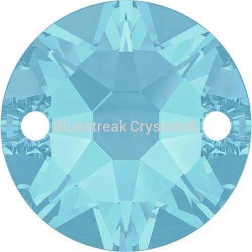 Swarovski Sew On Crystals Xirius (3288) Aquamarine-Swarovski Sew On Crystals-8mm - Pack of 6-Bluestreak Crystals