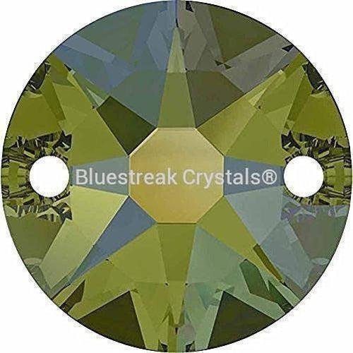 Swarovski Sew On Crystals Xirius (3288) Crystal Iridescent Green-Swarovski Sew On Crystals-8mm - Pack of 6-Bluestreak Crystals