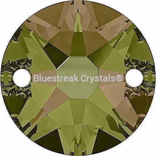Swarovski Sew On Crystals Xirius (3288) Crystal Luminous Green-Swarovski Sew On Crystals-8mm - Pack of 6-Bluestreak Crystals