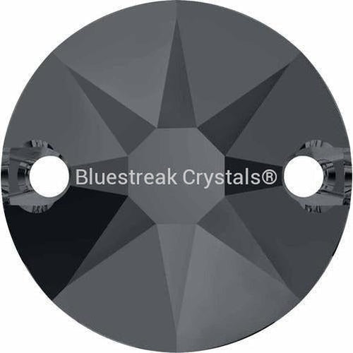Swarovski Sew On Crystals Xirius (3288) Crystal Silver Night UNFOILED-Swarovski Sew On Crystals-8mm - Pack of 6-Bluestreak Crystals