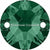Swarovski Sew On Crystals Xirius (3288) Emerald-Swarovski Sew On Crystals-8mm - Pack of 6-Bluestreak Crystals