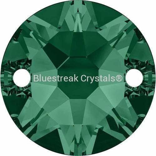 Swarovski Sew On Crystals Xirius (3288) Emerald-Swarovski Sew On Crystals-8mm - Pack of 6-Bluestreak Crystals