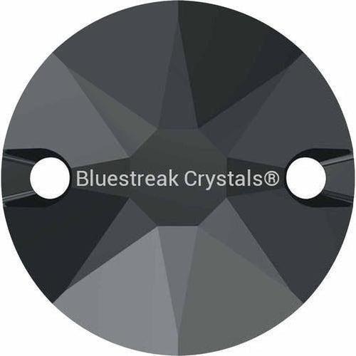 Swarovski Sew On Crystals Xirius (3288) Jet Hematite UNFOILED-Swarovski Sew On Crystals-8mm - Pack of 6-Bluestreak Crystals