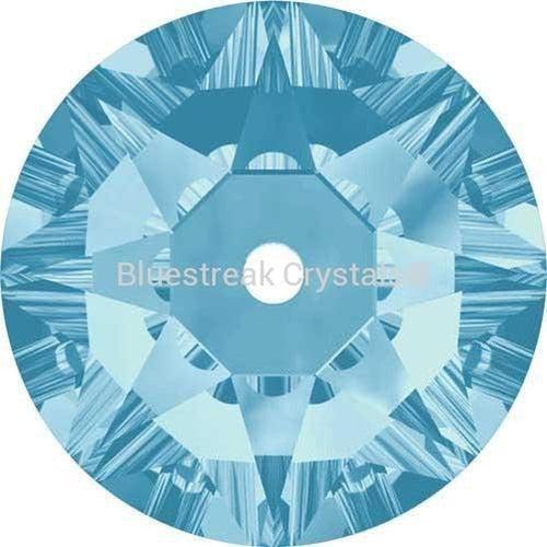 Swarovski Sew On Crystals Xirius Lochrose (3188) Aquamarine-Swarovski Sew On Crystals-3mm - Pack of 50-Bluestreak Crystals