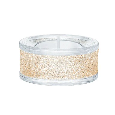 Swarovski Shimmer Tea Light Holder Gold Tone - Bluestreak Crystals