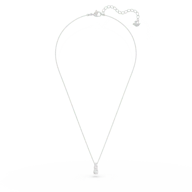 Swarovski Stilla Attract Pendant Round Cut White Rhodium Plated - Bluestreak Crystals