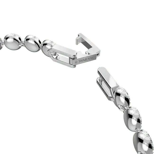 Swarovski Una Angelic Bracelet Small Round Cut Pave White Rhodium Plated - Bluestreak Crystals