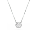 Swarovski Una Angelic Pendant Round Cut Pave White Rhodium Plated - Bluestreak Crystals