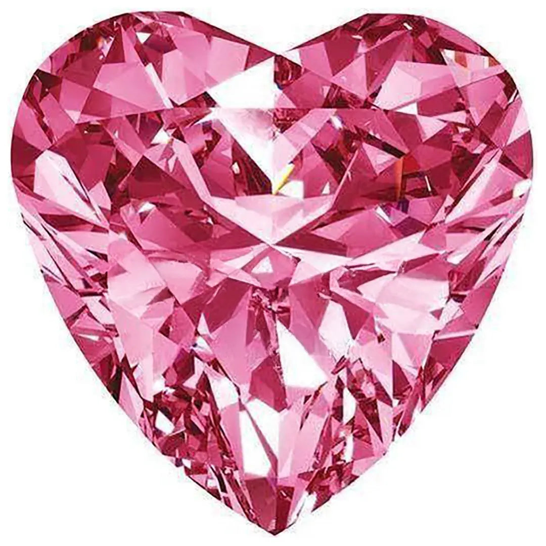 Swarovski Zirconia Heart Cut Red